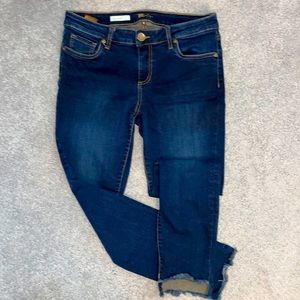 Kut from the Kluth Cute High-Low Frayed Ankle Jeans